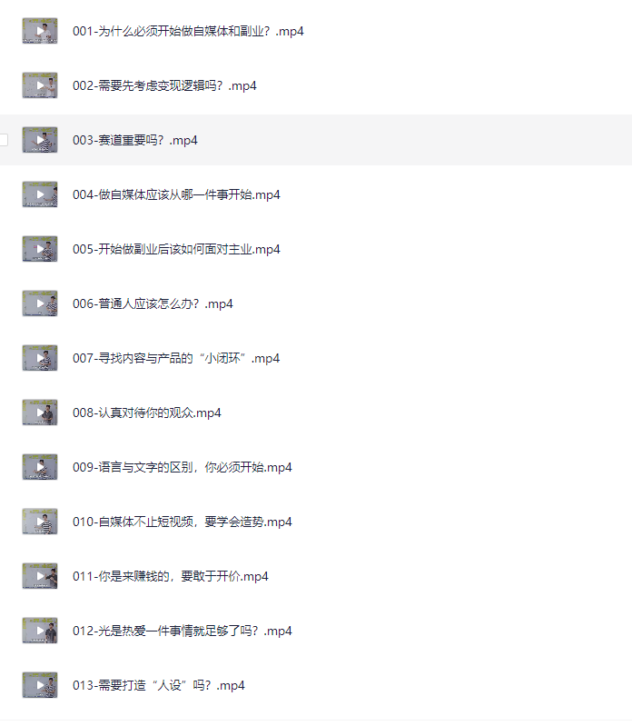 自媒体副业课