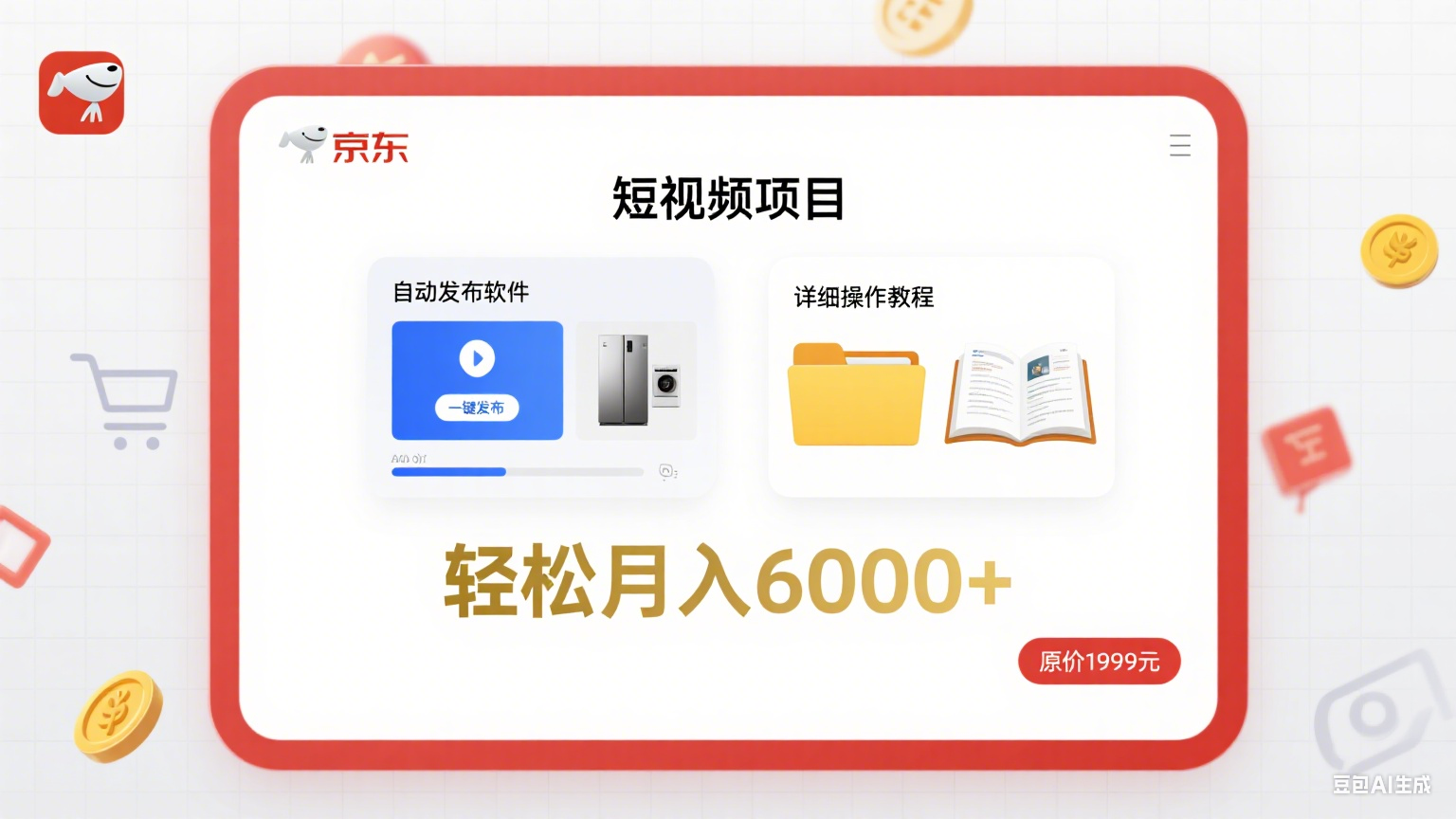 京东短视频项目，轻松月入6000+【自动发布软件+详细操作教程】 外面收费1999